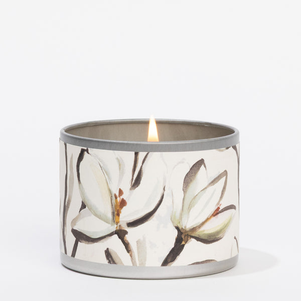 Magnolia Tin Candle