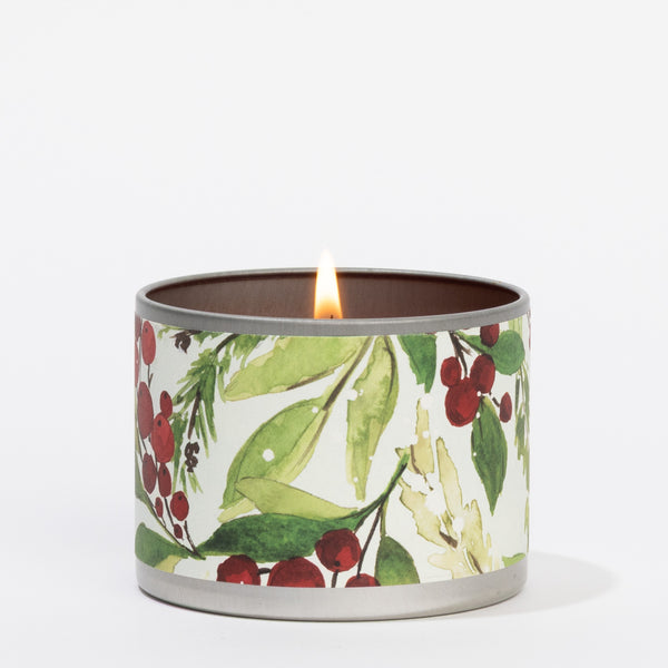Merry Memories Tin Candle