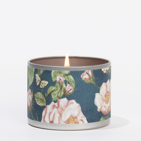 Roses Tin Candle