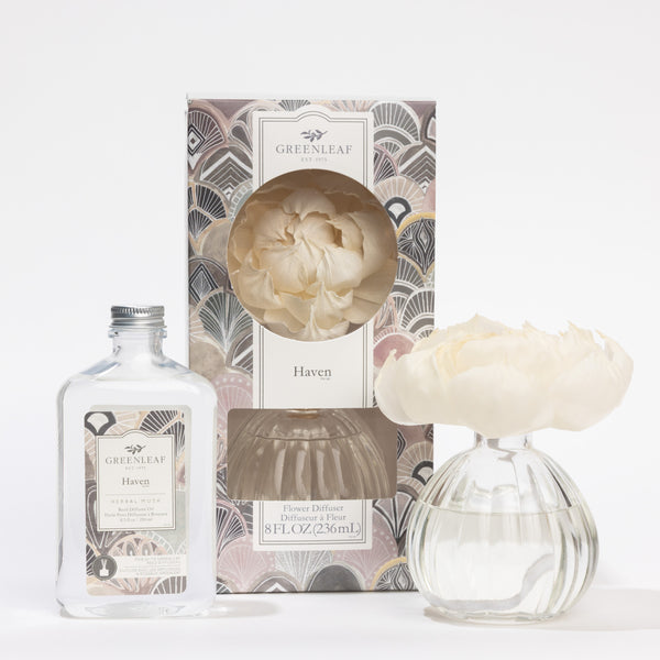 Haven Flower Diffuser & Fragrance Oil Refill