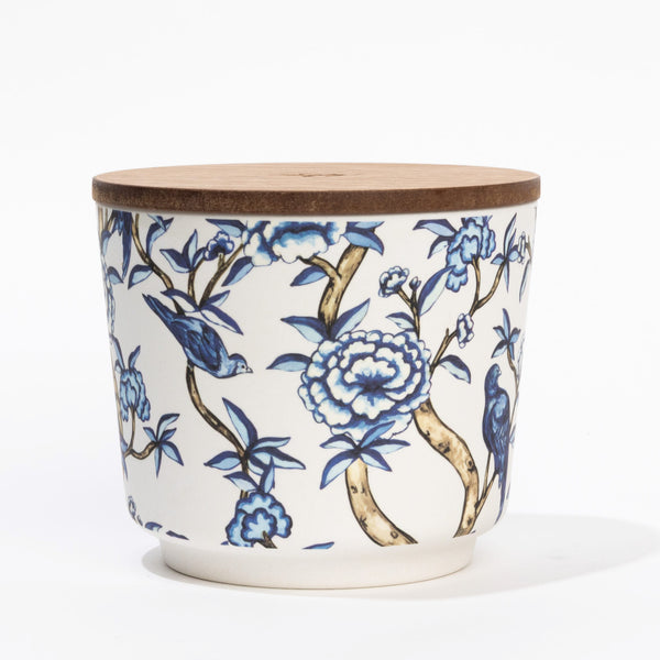 Patterned 3 Wick Candle - Classic Linen