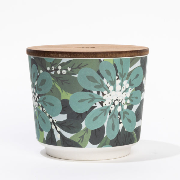 Shimmering Snowberry Patterned 3 Wick Candle