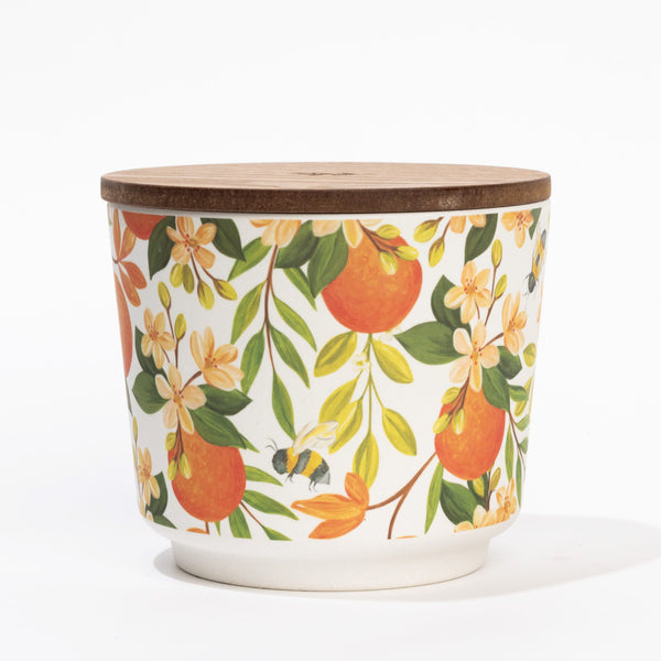 Patterned 3 Wick Candle - Orange & Honey