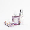 Lavender Foaming Hand Soap, Non-Aerosol Room Spray, and Tea Towel Gift Set
