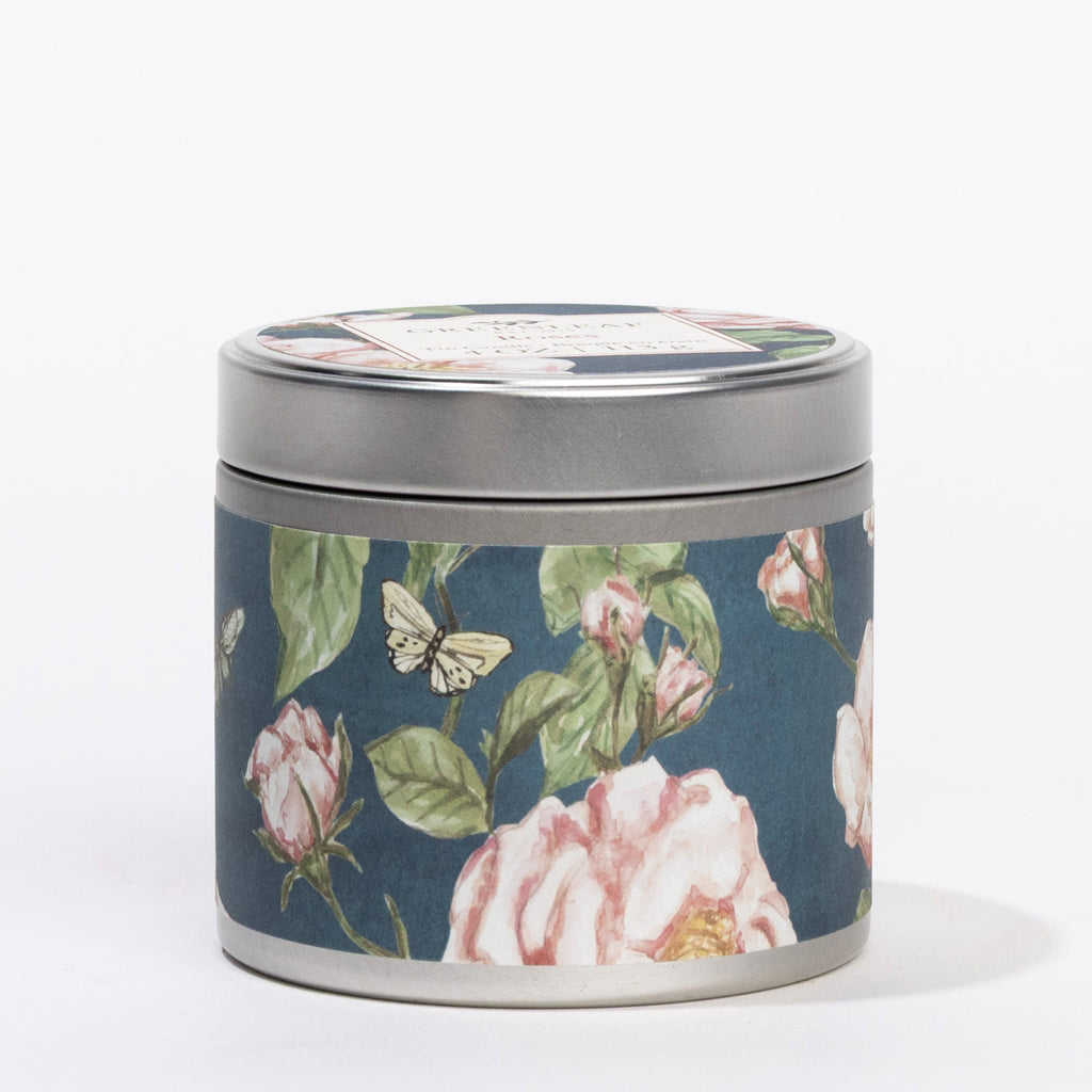 Roses Tin Candle