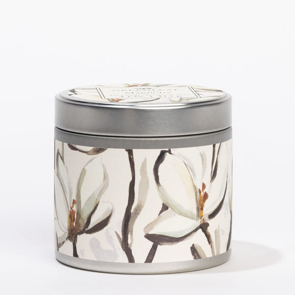 Magnolia Tin Candle