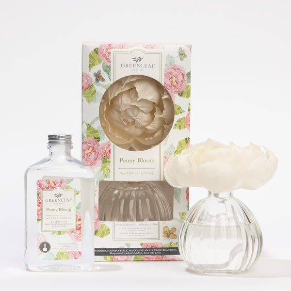 Peony Bloom Flower Diffuser & Fragrance Refill Oil