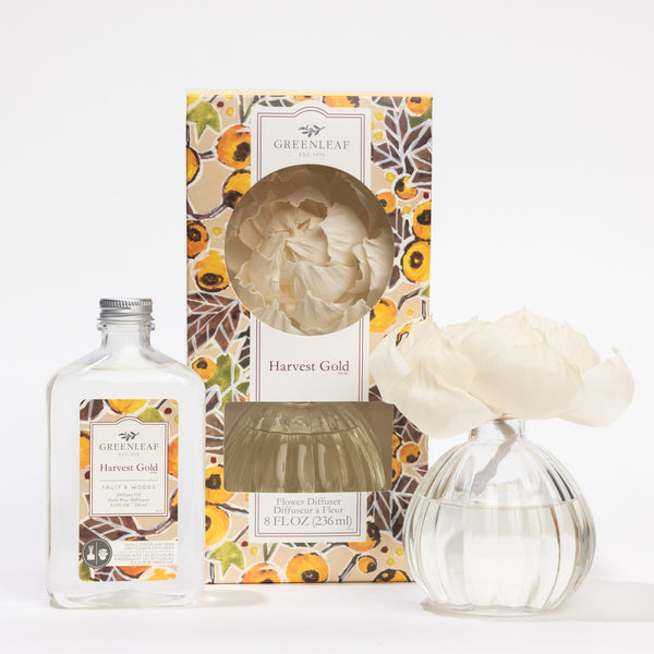 Harvest Gold Flower Diffuser & Fragrance Refill Oil