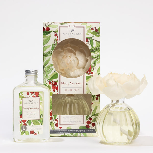 Merry Memories Flower Diffuser & Fragrance Refill Oil