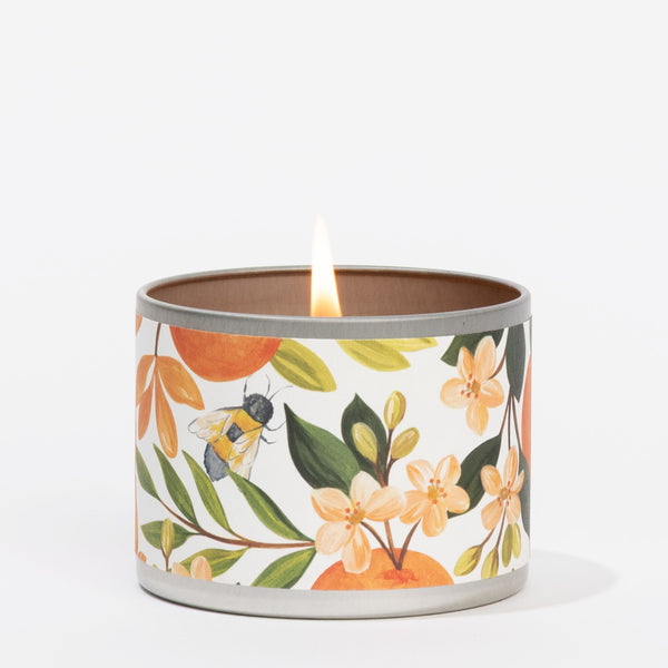 Orange & Honey Tin Candle